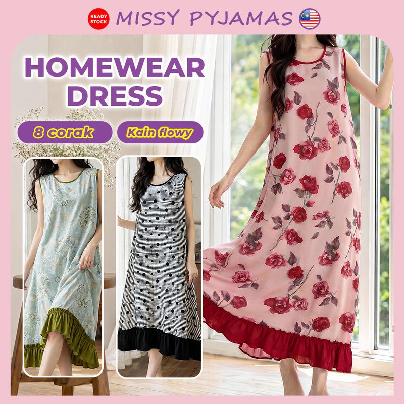 Flowy homewear dress